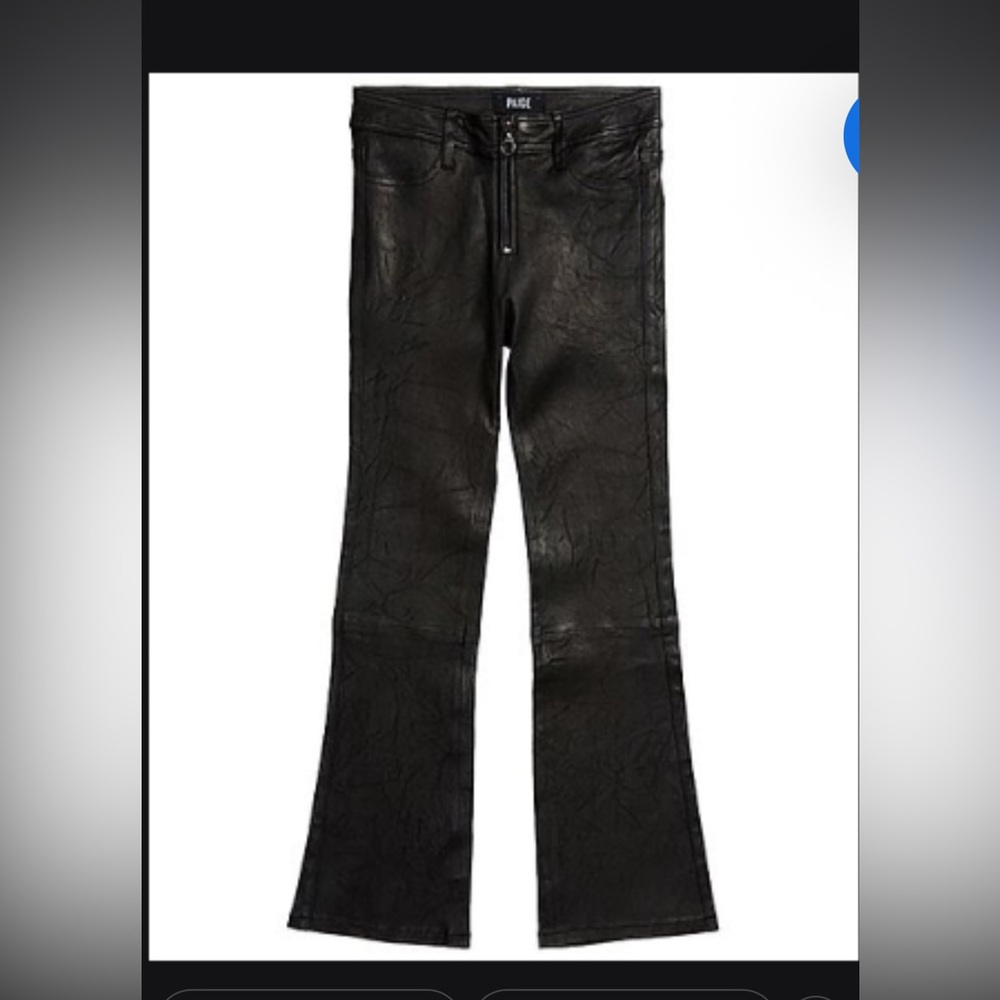 PAIGE PAIGE Carine Leather Pant real leather